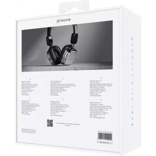 Навушники бездротові Proove 70's Classic II, Silver/Black (HPCL20010006)