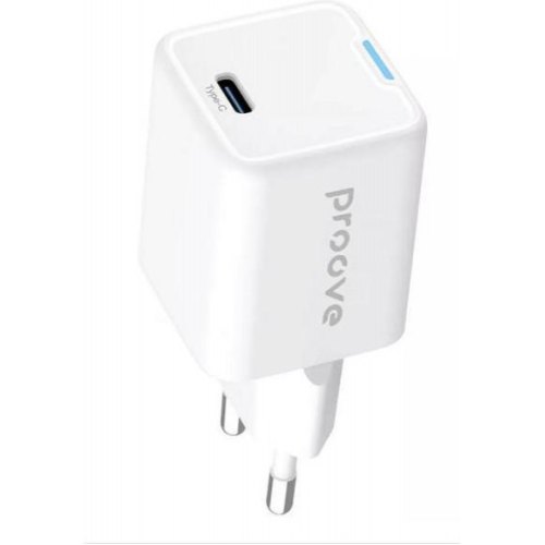 Мережевий зарядний пристрій Proove Pocket GaN, USB Type-C, 25W, White (WCPG25010202)