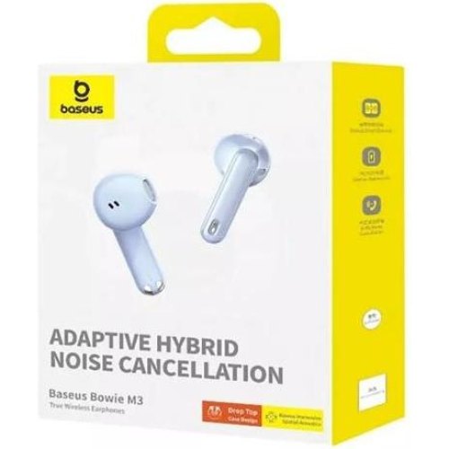 Навушники бездротові TWS Baseus Bowie M3, Blue (A00051900311-00)