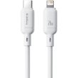 Кабель Baseus Silky Series Fast Charging, USB Type-C to Lightning, 20W, 1м, White (P10377700213-00)