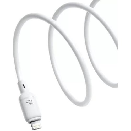 Кабель Baseus Silky Series Fast Charging, USB Type-C to Lightning, 20W, 1м, White (P10377700213-00)
