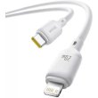 Кабель Baseus Silky Series Fast Charging, USB Type-C to Lightning, 20W, 1м, White (P10377700213-00)