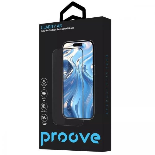 Захисне скло для смартфона Proove Clarity AR, для Apple iPhone 14 Pro Max/15 Plus/16 Plus, Black (PGCARI14PM01)