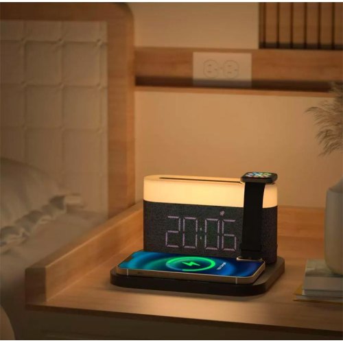 Нічник з бездротовою зарядкою Proove Day&Night, Dark Gray (PLDN05002005)