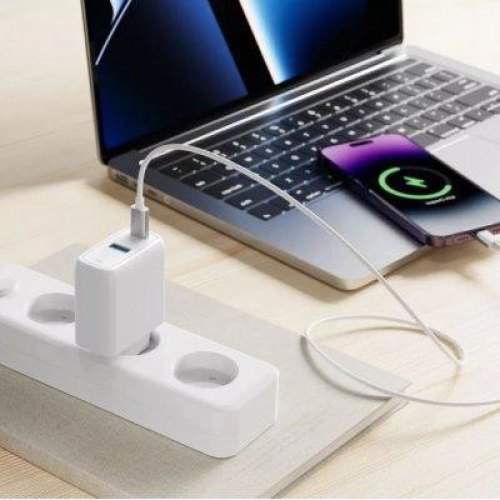 Мережевий зарядний пристрій Proove Silicone Power, USB Type-C/USB Type-A, 45W, White (WCSP45110002)
