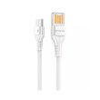 Кабель Proove Double Way Silicone, USB Type-A to Micro USB, 2.4A, 1м, White (CCDS20001302)