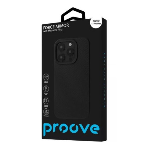 Чохол Proove Force Armor Case with Magnetic Ring, для Apple iPhone 13 Pro Max, Black (PCFAIP13PM02)