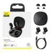 Навушники бездротові TWS Baseus WM01 Plus, Black (NGTW370101)