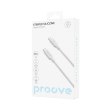 Кабель Proove Striped Silicone, USB Type-C to USB Type-C, 60W, 1м, White (CCSS60002202)
