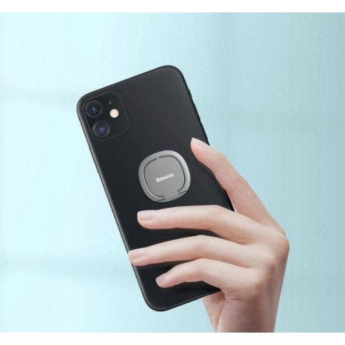 Кільце-тримач для смартфона Baseus Invisible, Silver (SUYB-0S)