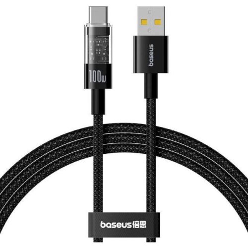 Кабель Baseus Gem Fast-Charging, USB Type-A to USB Type-C, 100W, 1м, Black (P10373002111-00)