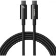 Кабель Baseus Tungsten Gold Fast Charging, USB Type-C to USB Type-C, 240W, 1м, Black (CAWJ040001)