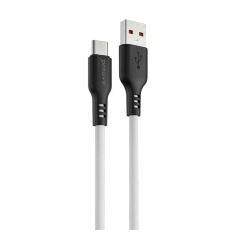 Кабель Proove Rebirth, USB Type-A to USB Type-C, 2.4A, 1м, Black/White (CCRE60001202)