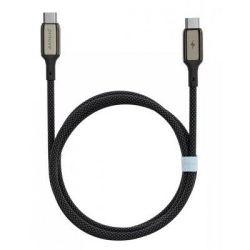 Кабель Proove Dense Metal, USB Type-C to USB Type-C, 60W, 1м, Black (CCDM60002201)