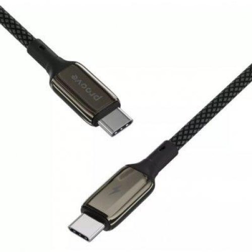 Кабель Proove Dense Metal, USB Type-C to USB Type-C, 60W, 1м, Black (CCDM60002201)