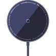Бездротовий зарядний пристрій Baseus Simple Mini3 Magnetic Wireless Charger, 15W, Purple (CCJJ040205)