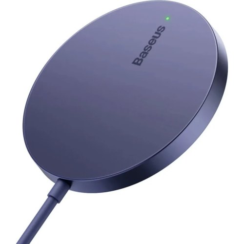 Бездротовий зарядний пристрій Baseus Simple Mini3 Magnetic Wireless Charger, 15W, Purple (CCJJ040205)