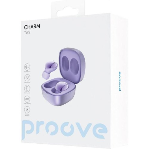 Навушники бездротові TWS Proove Charm, Silver (TWCH00010006)