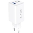 Мережевий зарядний пристрій Proove Pocket GaN, 2xUSB Type-C/1xUSB Type-A, 65W, White (WCPG65121202)