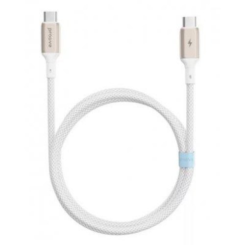Кабель Proove Dense Metal, USB Type-C to USB Type-C, 60W, 1м, White (CCDM60002202)
