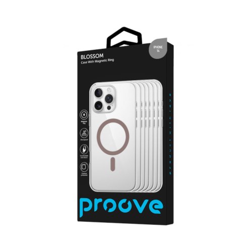 Чохол Proove Blossom Case with Magnetic Ring, для Apple iPhone 14, Gray Titanium (PCBLIP140027)