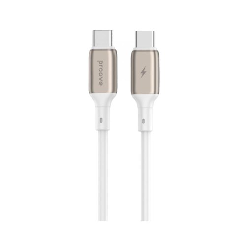 Кабель Proove Flex Metal, USB Type-C to USB Type-C, 60W, 1м, White (CCFM60002202)
