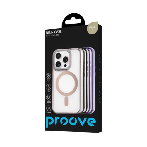 Чохол Proove Blur Case with Magnetic Ring, для Apple iPhone 14, Natural Titanium (PCBCIP140027)