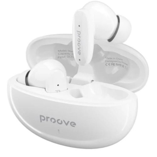 Навушники бездротові TWS Proove MoshPit, White Glossy (TWMP00010002)