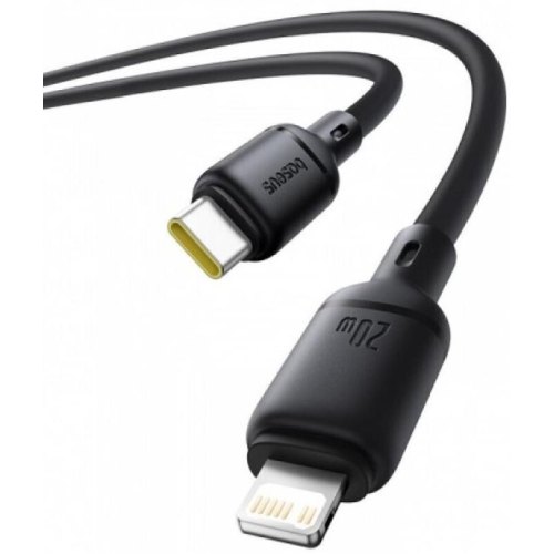 Кабель Baseus Silky Series Fast Charging, USB Type-C to Lightning, 20W, 1м, Black (P10377700113-00)