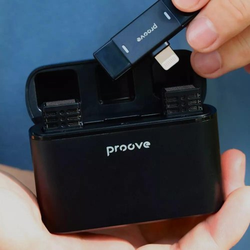 Мікрофон бездротовий, петличний Proove Record, Lightning, Black (PMRC00010102)