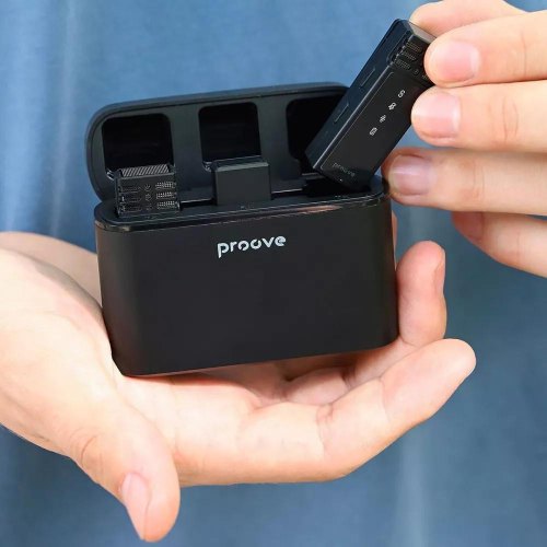 Мікрофон бездротовий, петличний Proove Record, Lightning, Black (PMRC00010102)