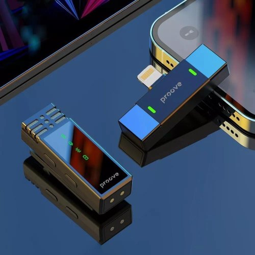 Мікрофон бездротовий, петличний Proove Record, Lightning, Black (PMRC00010102)