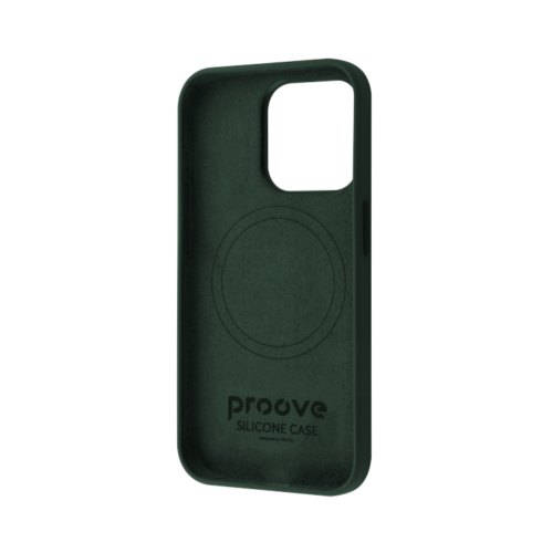Чохол Proove Silicone Case with Magnetic Ring, для Apple iPhone 15 Pro, Cypress (PCSMIP15P023)
