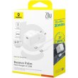 Мережевий зарядний пристрій Baseus Palm Fast Charger, USB Type-C, 20W, кабель USB Type-C to USB Type-C 60W, 1м, White (P10111602213-01)