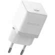 Мережевий зарядний пристрій Baseus Palm Fast Charger, USB Type-C, 20W, кабель USB Type-C to USB Type-C 60W, 1м, White (P10111602213-01)