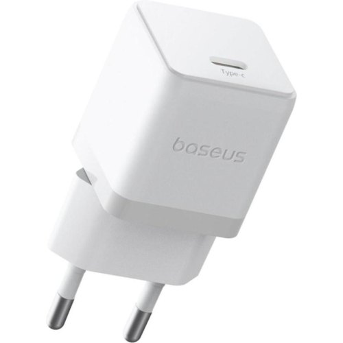 Мережевий зарядний пристрій Baseus Palm Fast Charger, USB Type-C, 20W, кабель USB Type-C to USB Type-C 60W, 1м, White (P10111602213-01)