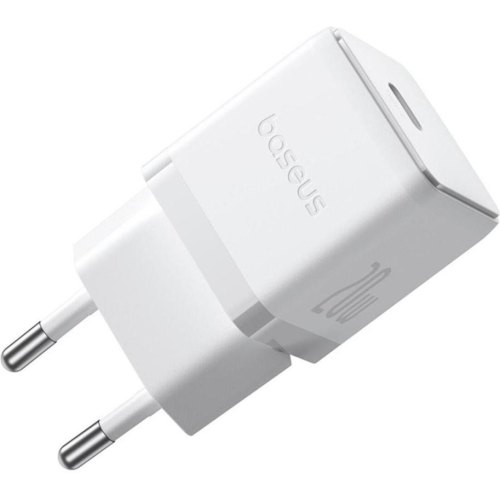 Мережевий зарядний пристрій Baseus Palm Fast Charger, USB Type-C, 20W, кабель USB Type-C to USB Type-C 60W, 1м, White (P10111602213-01)
