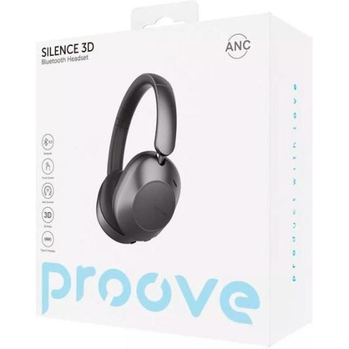 Навушники бездротові Proove Silence 3D, ANC, Dark Gray (HPSL3D010005)