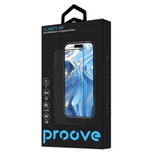 Захисне скло для смартфона Proove Clarity AR, для Apple iPhone 16 Pro Max, Black (PGCARI16PM01)