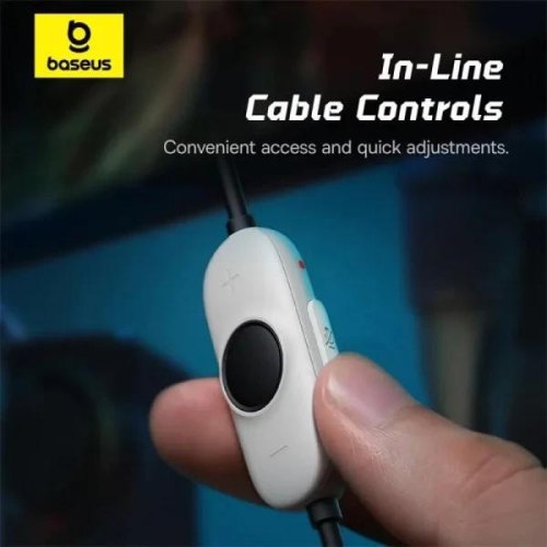 Гарнітура дротова Baseus GoPlay 1+  Max Gaming, White (A00181003213-00)