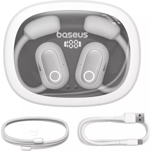 Навушники бездротові TWS Baseus Eli Fit Open-Ear True, White (A00073200213-00)