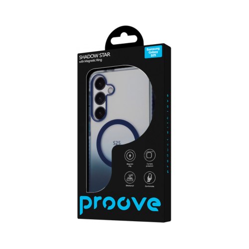 Чохол Proove Shadow Star Case with Magnetic Ring, для Samsung Galaxy S25, Blue (PCSSSGS02512)