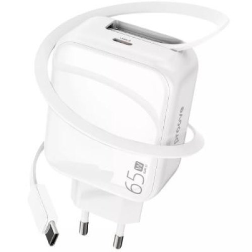Мережевий зарядний пристрій Proove Fixtape GaN, USB Type-C, 65W, White (WCFP65010202)