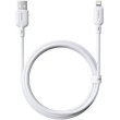 Кабель Baseus Silky Series Fast Charging, USB Type-A to Lightning, 2.4A, 1м, White (P10377702213-00)