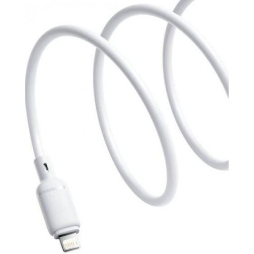 Кабель Baseus Silky Series Fast Charging, USB Type-A to Lightning, 2.4A, 1м, White (P10377702213-00)