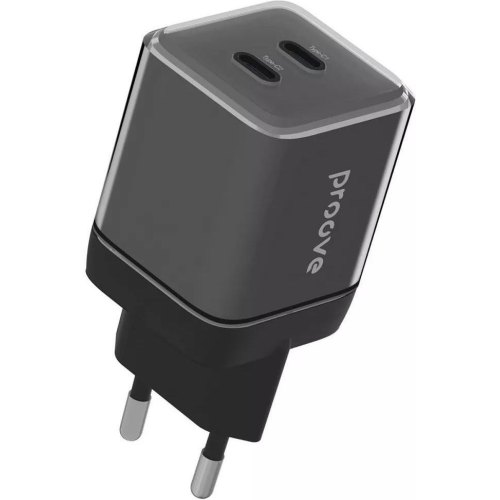 Мережевий зарядний пристрій Proove Pure GaN Max, 2xUSB Type-C, 67W, Black (WCPU67022201)