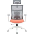 Крісло офісне OfficePro Balance, White/Dark Gray/Orange (OC550-W-DG-OR)