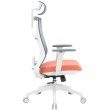 Крісло офісне OfficePro Balance, White/Dark Gray/Orange (OC550-W-DG-OR)