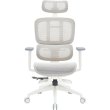 Крісло офісне OfficePro Skyline Footrest, White/Light Gray (OC750-W-LG-LG)