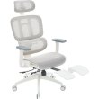 Крісло офісне OfficePro Skyline Footrest, White/Light Gray (OC750-W-LG-LG)